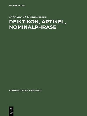 cover image of Deiktikon, Artikel, Nominalphrase